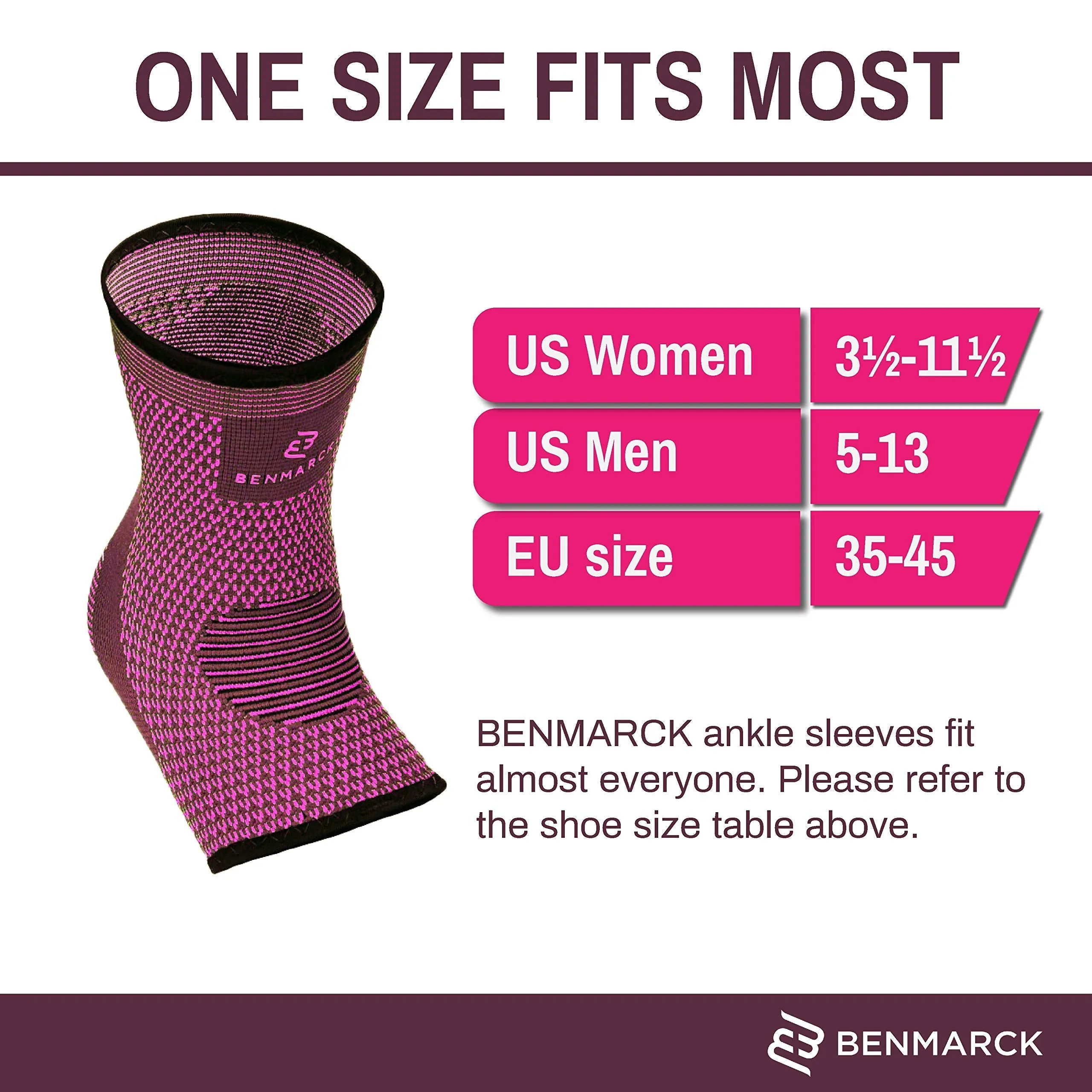 Achilles Tendon Support Brace, Plantar Fasciitis Sock, Ankle Compression Sleeve For Running, Tendonitis and Flat Feet Relief Fuchsia Purple Unisize