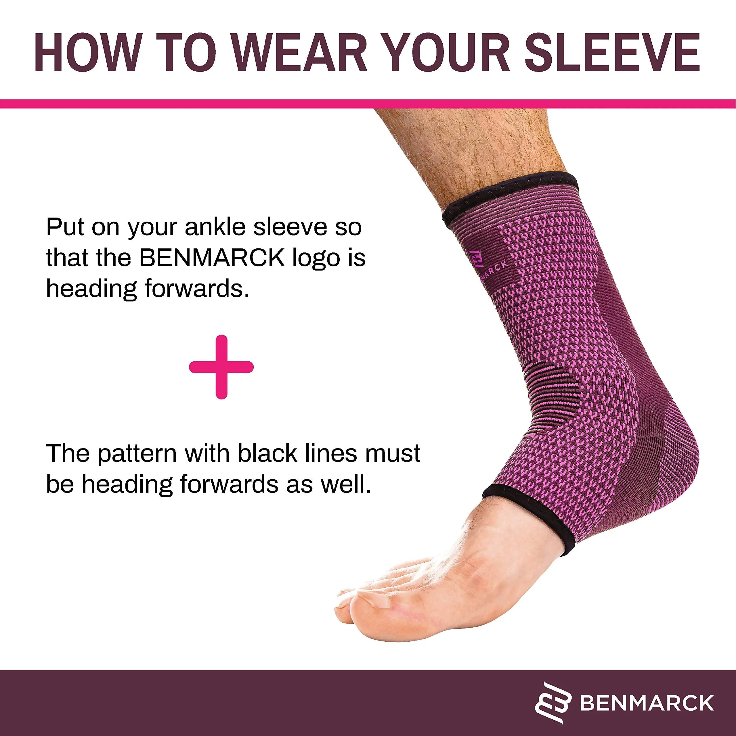Achilles Tendon Support Brace, Plantar Fasciitis Sock, Ankle Compression Sleeve For Running, Tendonitis and Flat Feet Relief Fuchsia Purple Unisize