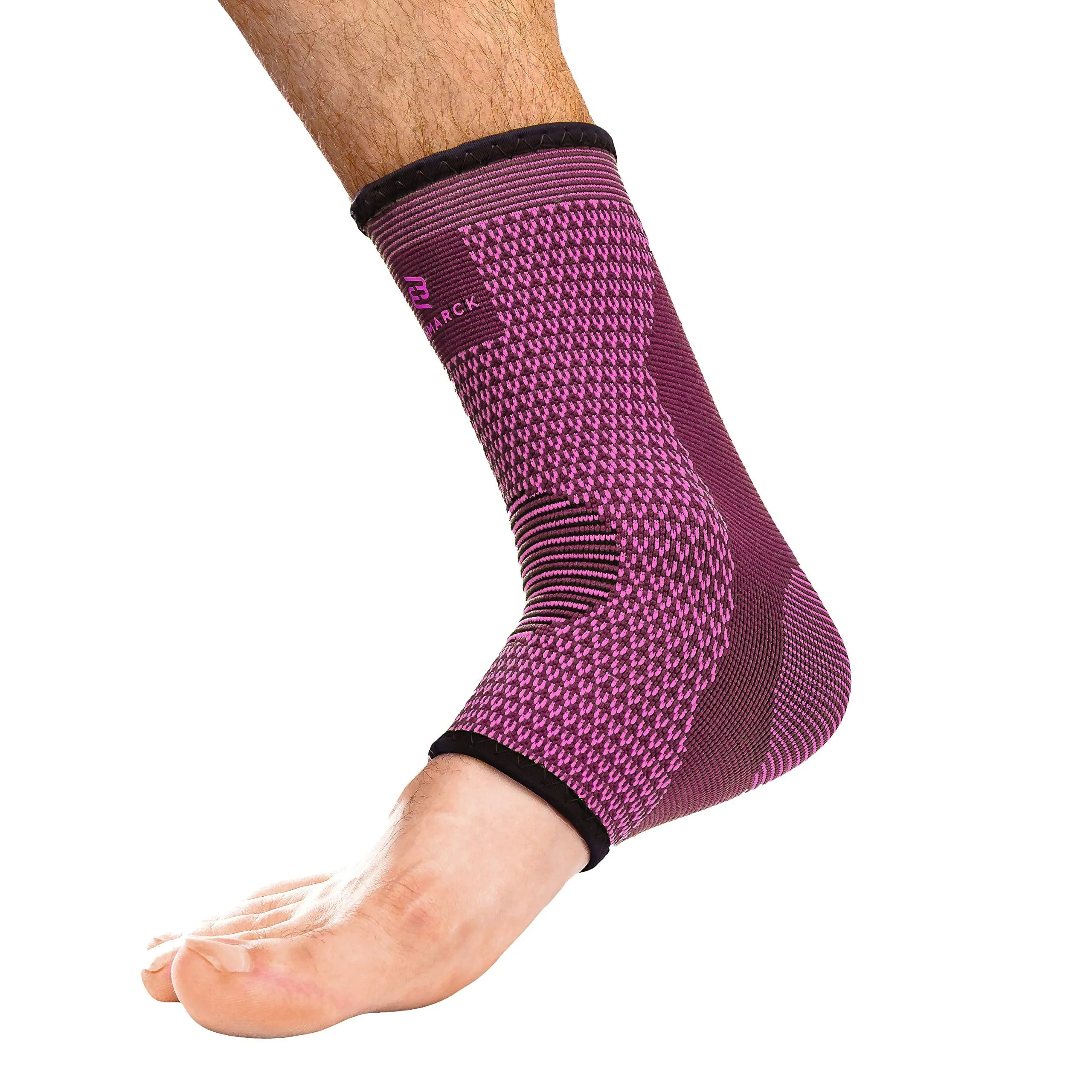 Achilles Tendon Support Brace, Plantar Fasciitis Sock, Ankle Compression Sleeve For Running, Tendonitis and Flat Feet Relief Fuchsia Purple Unisize
