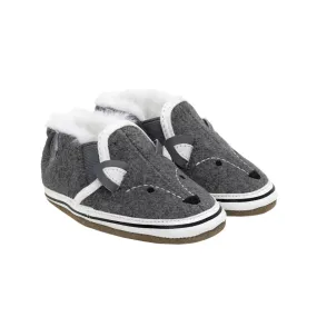 Baby Fox Soft Soles: Charcoal Grey