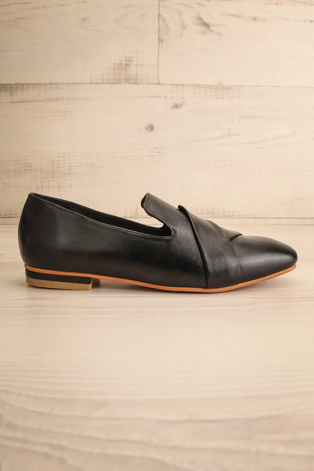 Baru | Black Leather Loafers