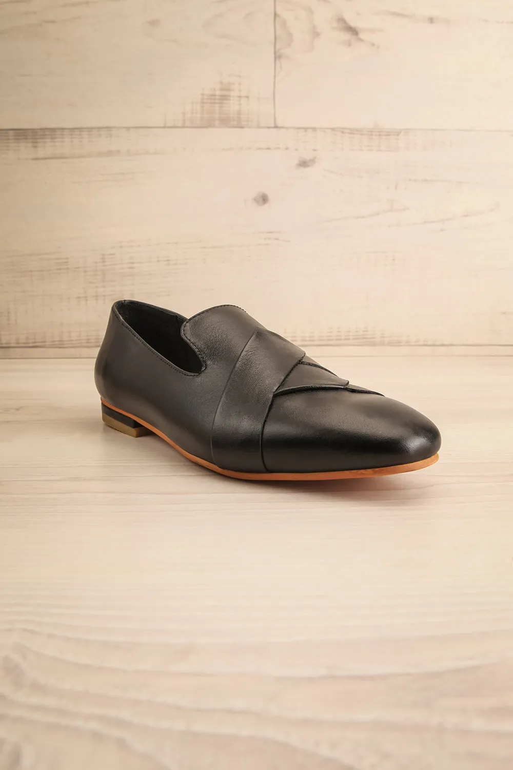 Baru | Black Leather Loafers