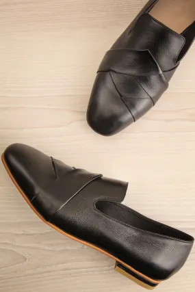 Baru | Black Leather Loafers