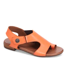 Buenos Tessie Leather Flat Sandal | Sunset
