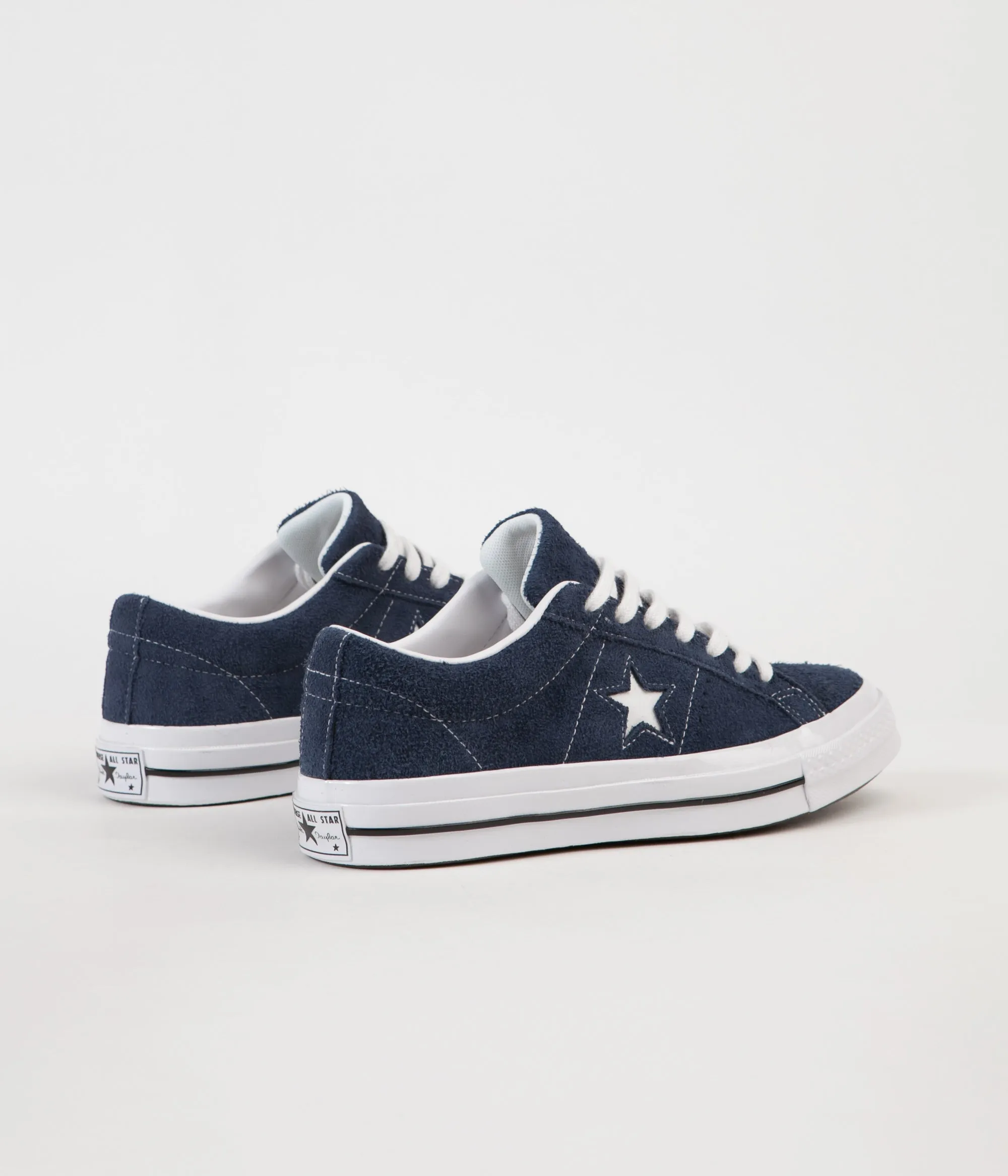 Converse One Star Ox Shoes - Navy / White / White