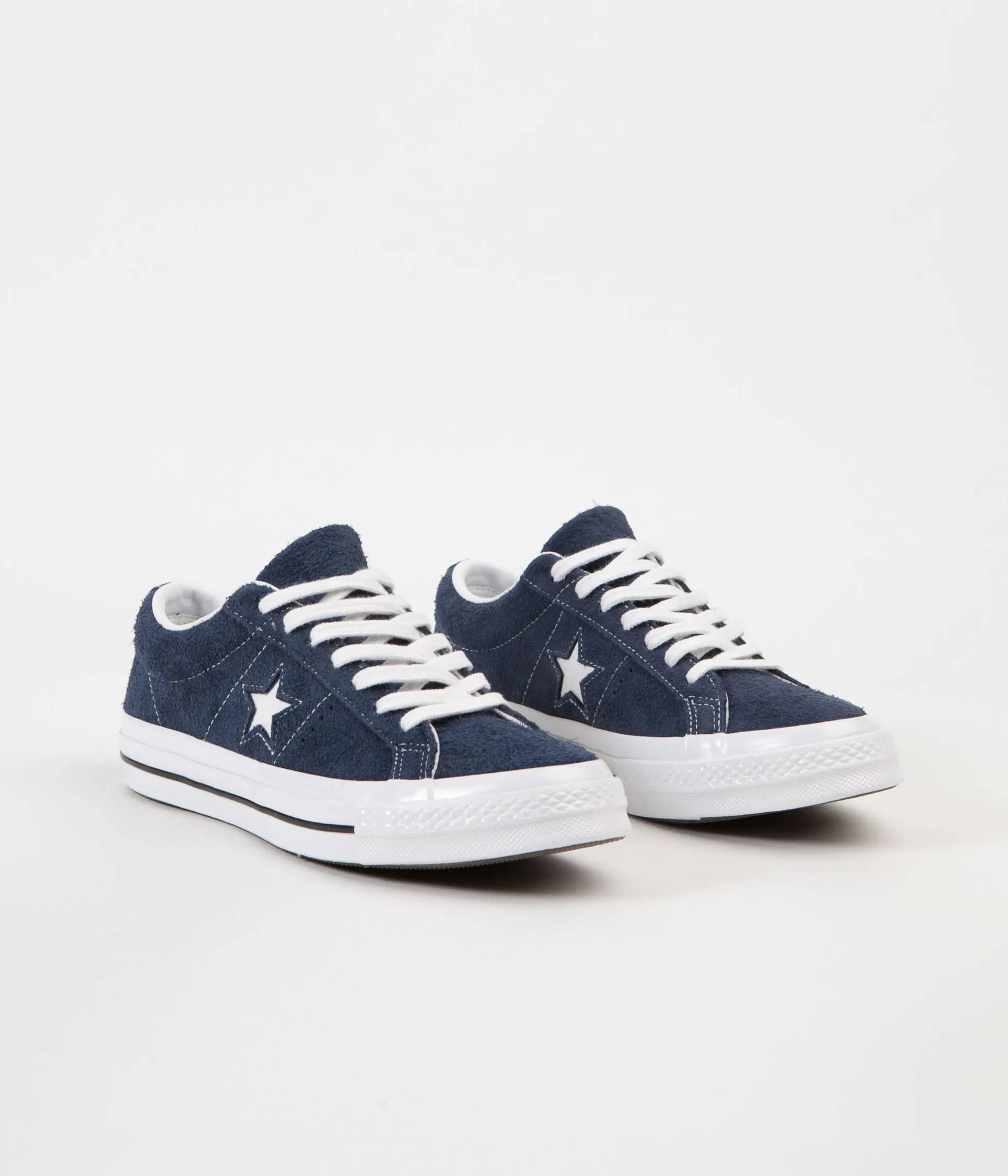 Converse One Star Ox Shoes - Navy / White / White