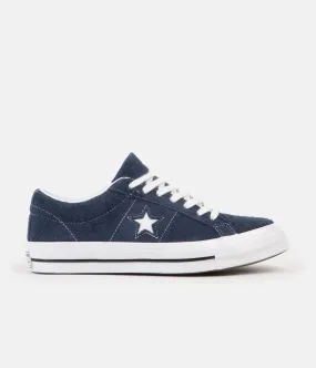 Converse One Star Ox Shoes - Navy / White / White