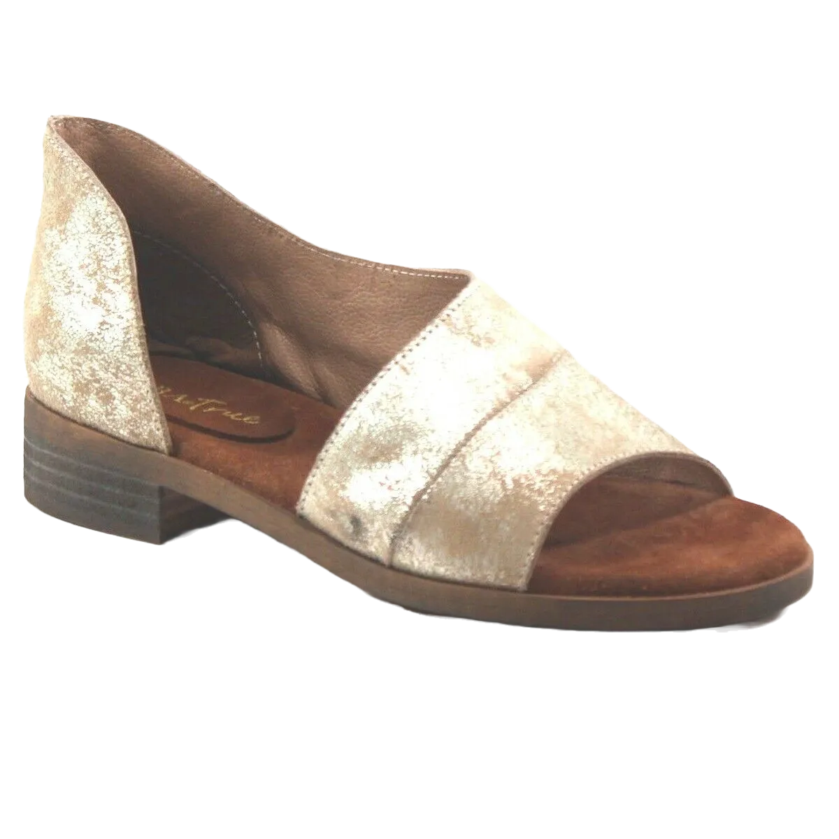 Diba True Ladies Gold Derby City D'Orsay Flats 71331-GLD
