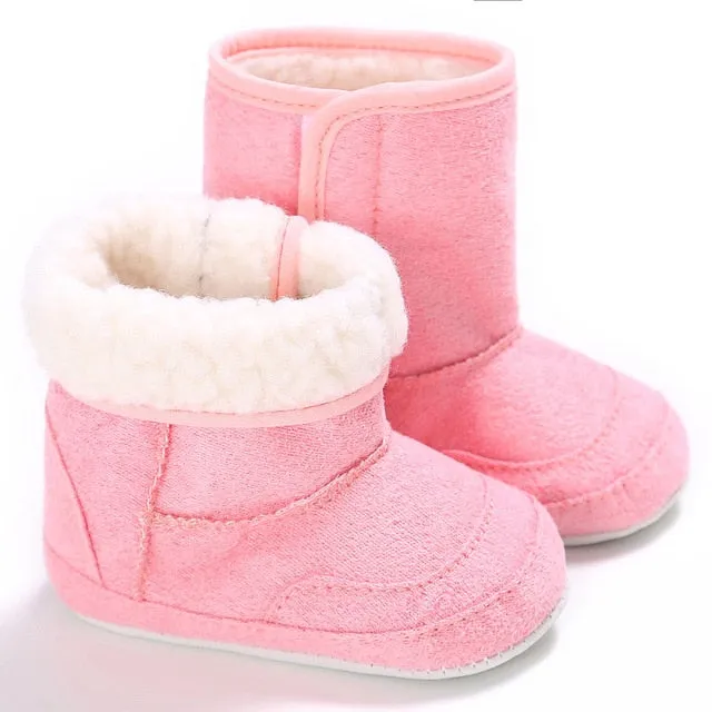 E&Bainel New Winter Super Warm Newborn Baby Girls First Walkers Shoes Infant Toddler Soft Rub