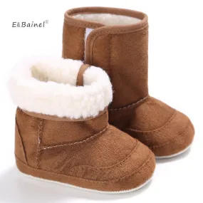 E&Bainel New Winter Super Warm Newborn Baby Girls First Walkers Shoes Infant Toddler Soft Rub
