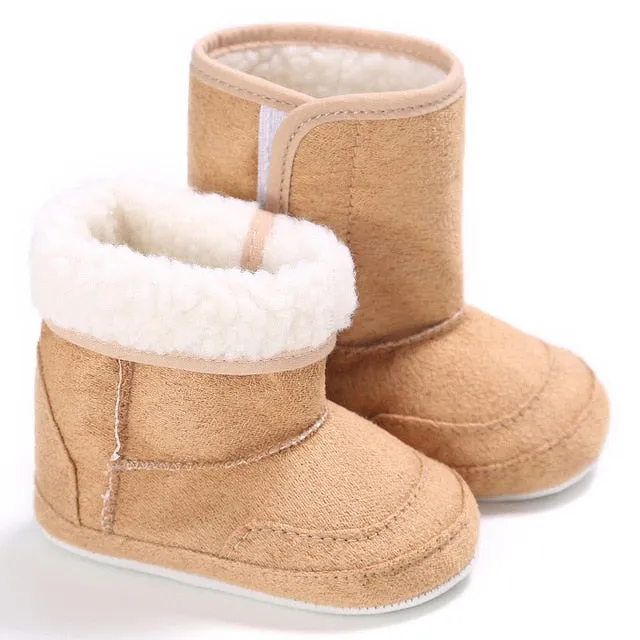 E&Bainel New Winter Super Warm Newborn Baby Girls First Walkers Shoes Infant Toddler Soft Rub