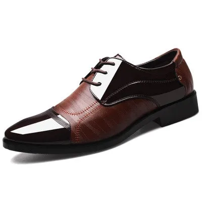 Elegant Men's Leather Business Casual Footwear