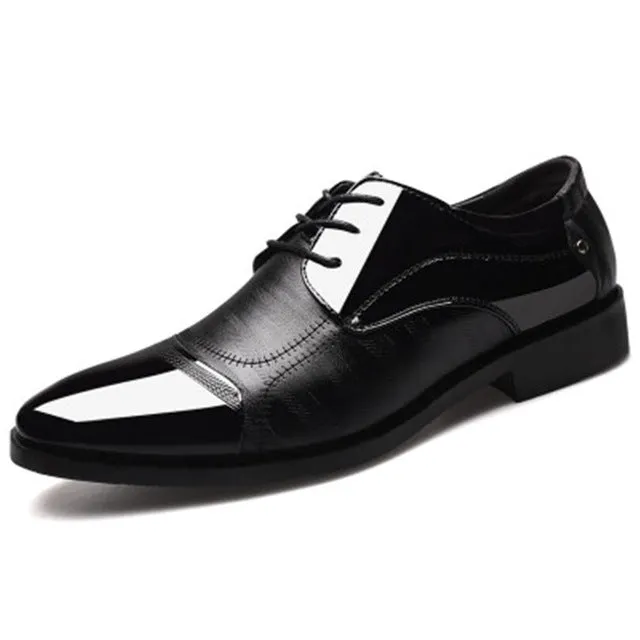 Elegant Men's Leather Business Casual Footwear