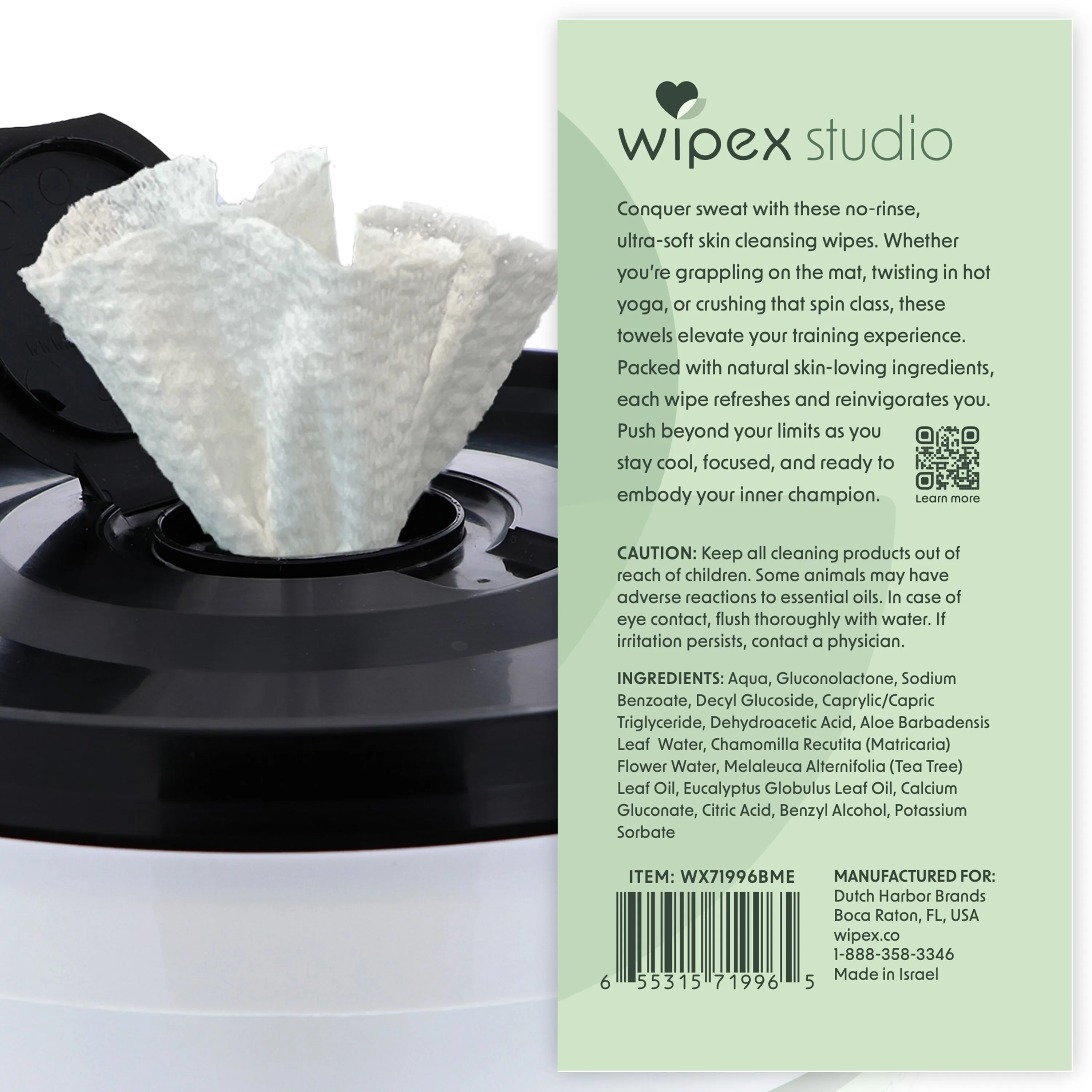 Embody™ Refreshing Natural Body Wipes | Yoga, Pilates, Jiu-Jitsu, Martial Arts | Tea Tree & Eucalyptus