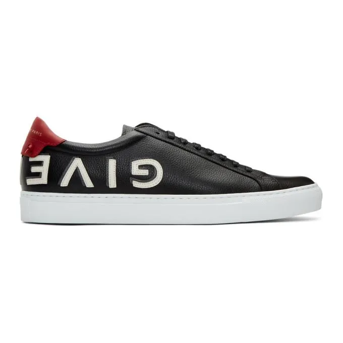 Givenchy Black Reverse Logo Urban Street Sneakers