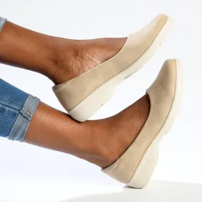 Hush Puppies Flat Court Walker - Beige