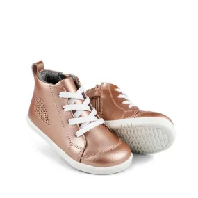 IWalk IW Bobux Alley Oop Boot Leather Todlers Rose Gold Metallic 637113