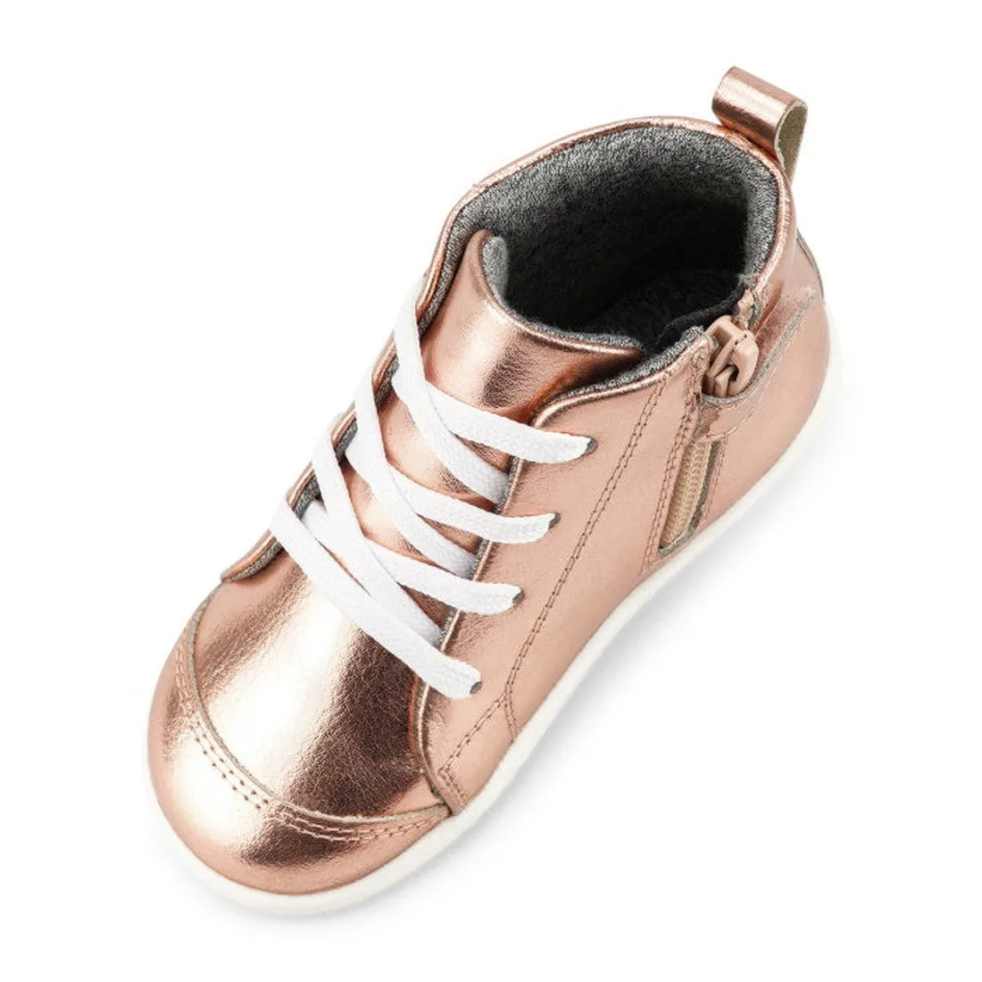 IWalk IW Bobux Alley Oop Boot Leather Todlers Rose Gold Metallic 637113