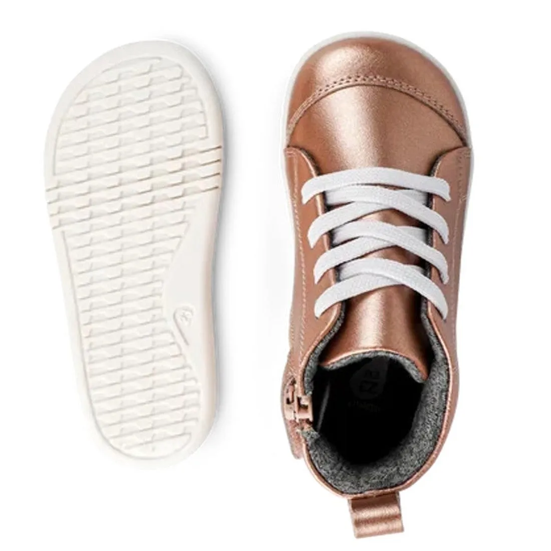 IWalk IW Bobux Alley Oop Boot Leather Todlers Rose Gold Metallic 637113