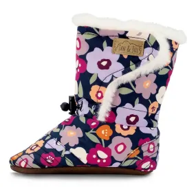 Jan & Jul Stay-Put Winter Booties - Winter Flowers