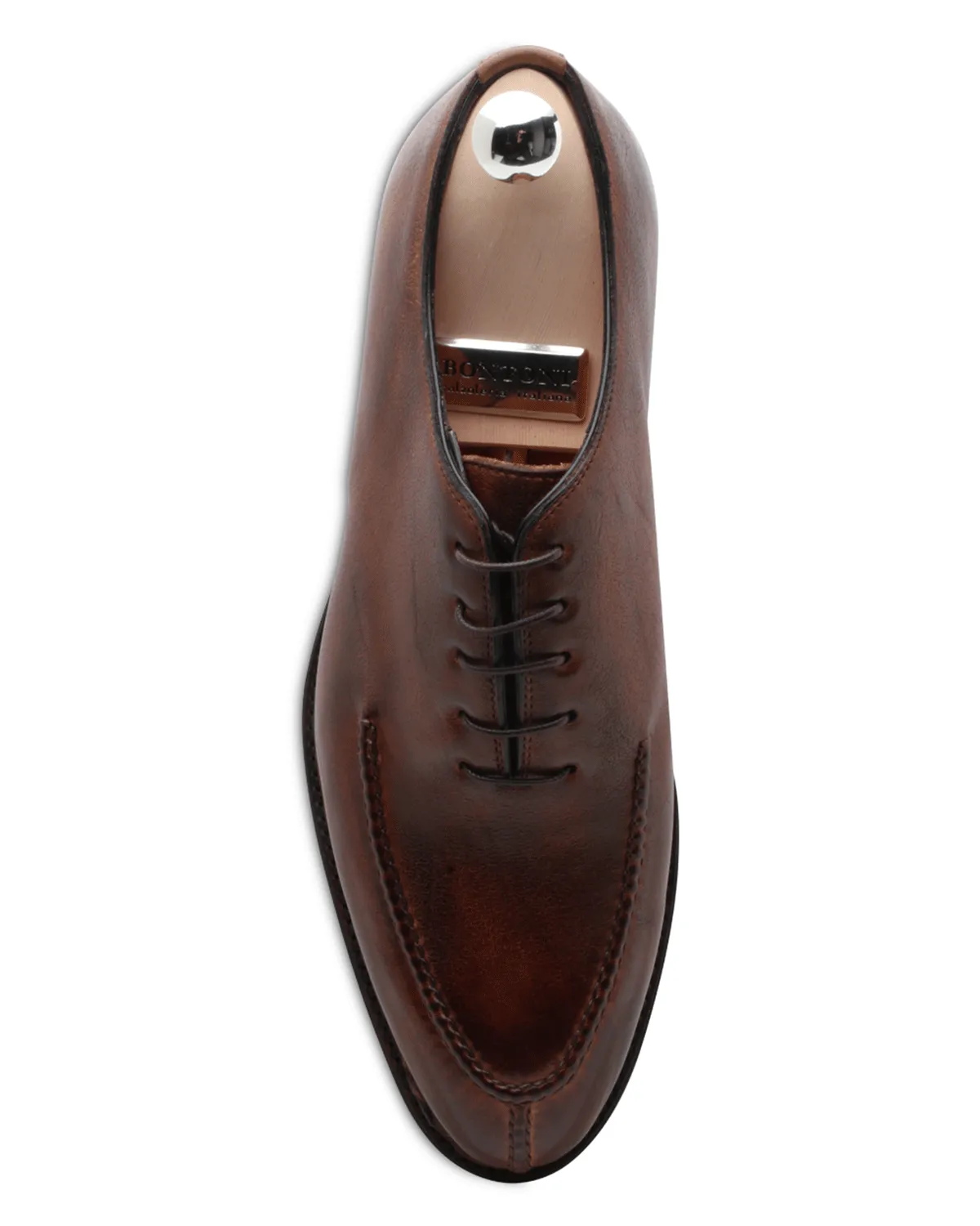 Leather Lace Up in Light Chocolate