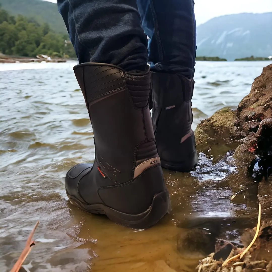 LS2 Urano Man Boots Black Waterproof