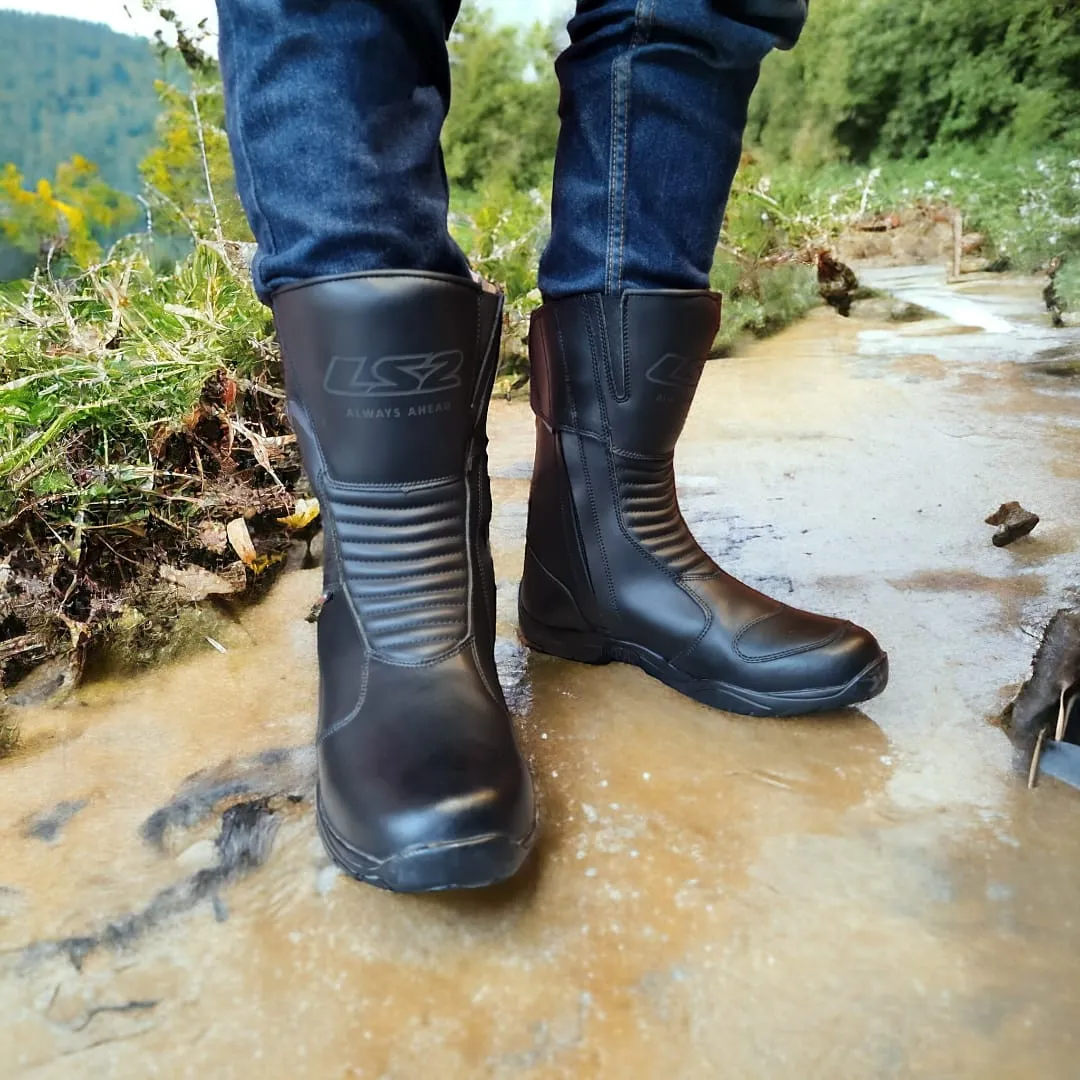 LS2 Urano Man Boots Black Waterproof