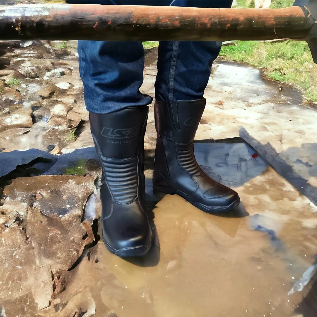 LS2 Urano Man Boots Black Waterproof