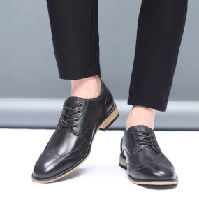 Men's Business Lace-up Leather Dress Shoes