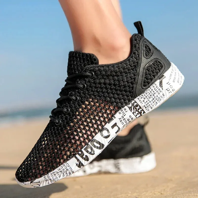 Men’s Quick-Dry Aqua Shoes – Breathable Water Sneakers for Trekking, Beach, and Outdoor Fishing