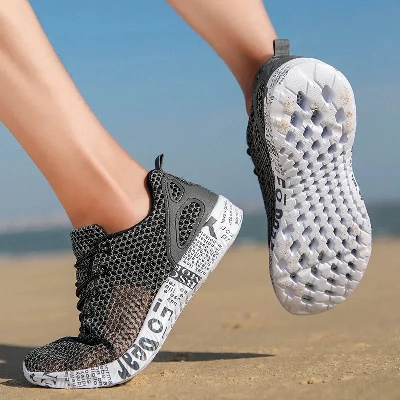 Men’s Quick-Dry Aqua Shoes – Breathable Water Sneakers for Trekking, Beach, and Outdoor Fishing