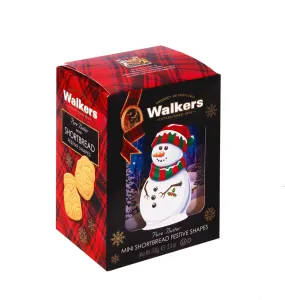 Mini Festive Shapes Snowman Shortbread Box