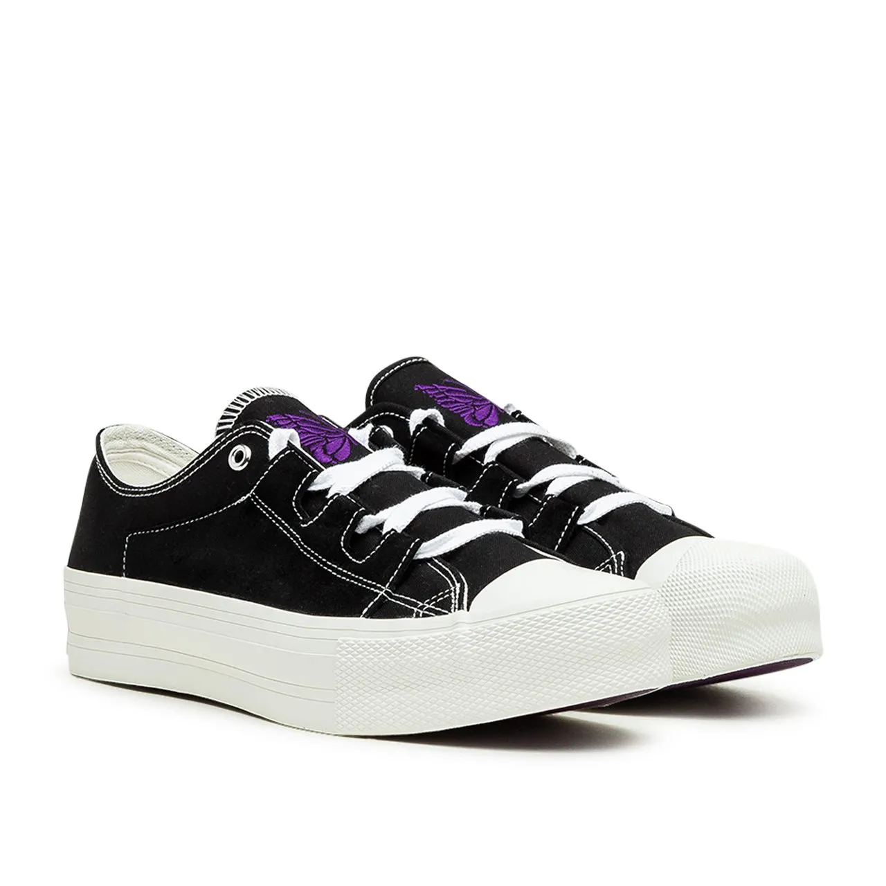 needles asymmetric ghillie sneaker (black)