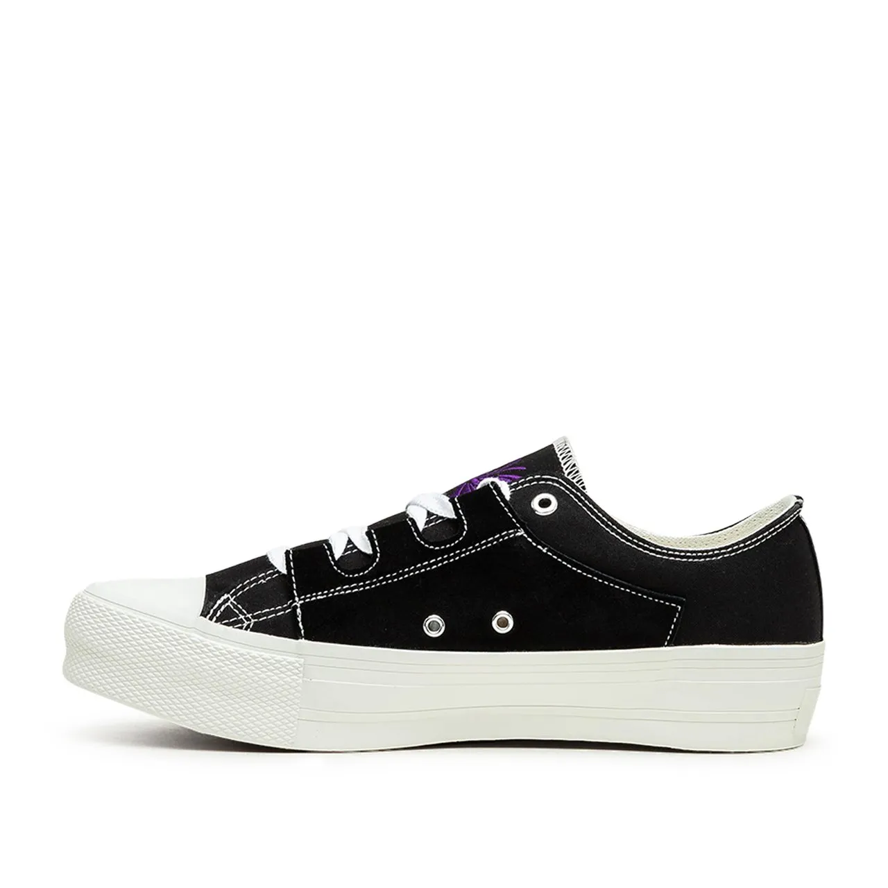 needles asymmetric ghillie sneaker (black)