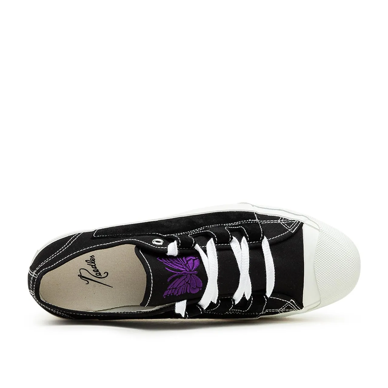 needles asymmetric ghillie sneaker (black)