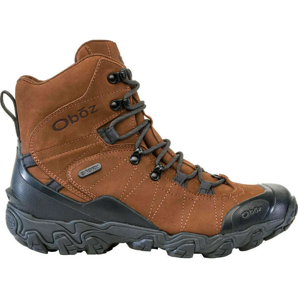 Oboz Mens Bridger 8 inch Insulated BDry Waterproof Winter Boot Clearance