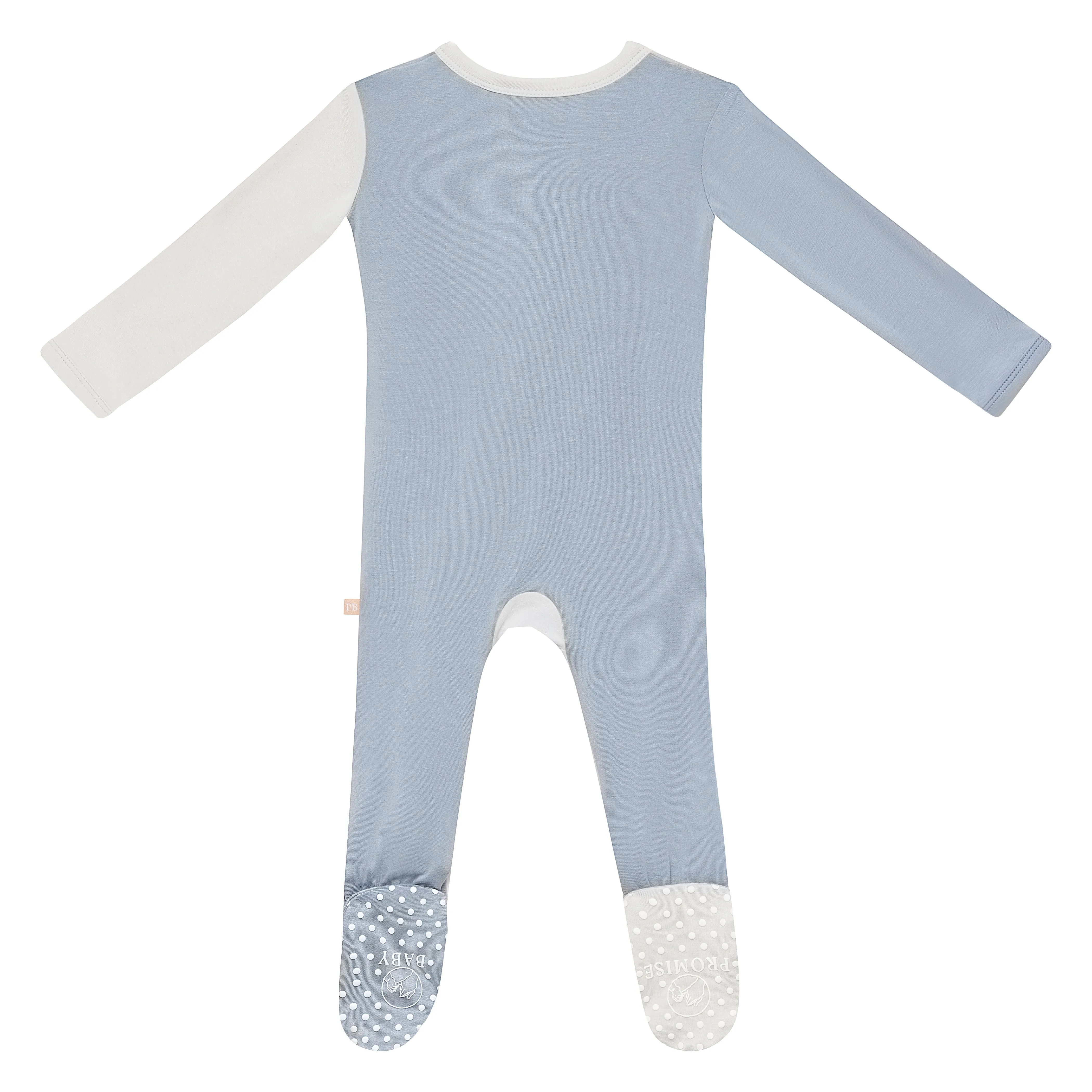 Ocean/Stone Colorblock Footie