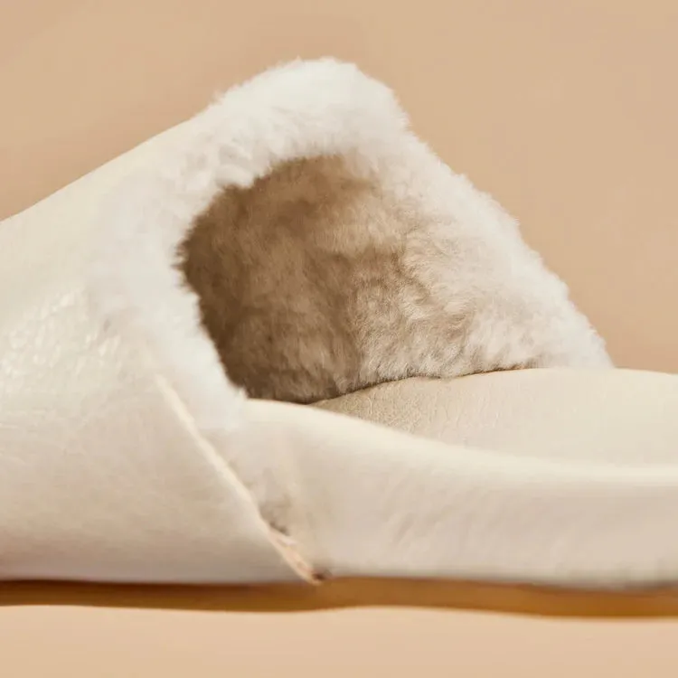 Olukai Konea Women's Shearling Leather Mule Bone / Bone
