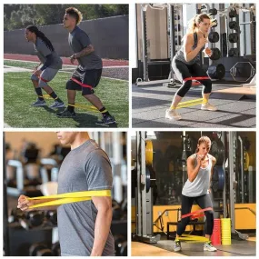 Premium Quality Resistance Bands Sets for Trainers, Bootcamp, Gym for Men and Women in Fun(10 Pack)