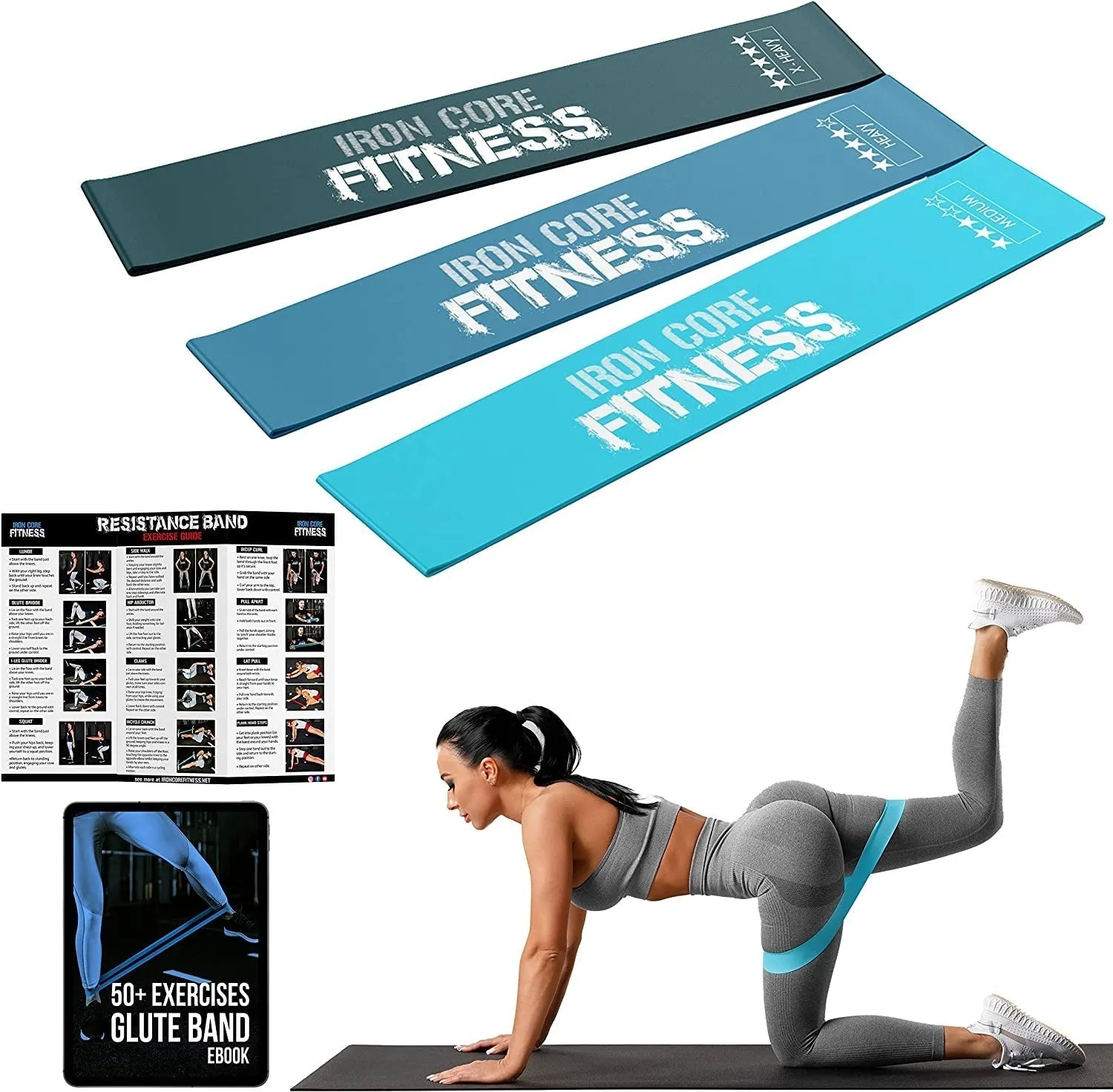 Premium Quality Resistance Bands Sets for Trainers, Bootcamp, Gym for Men and Women in Fun(10 Pack)