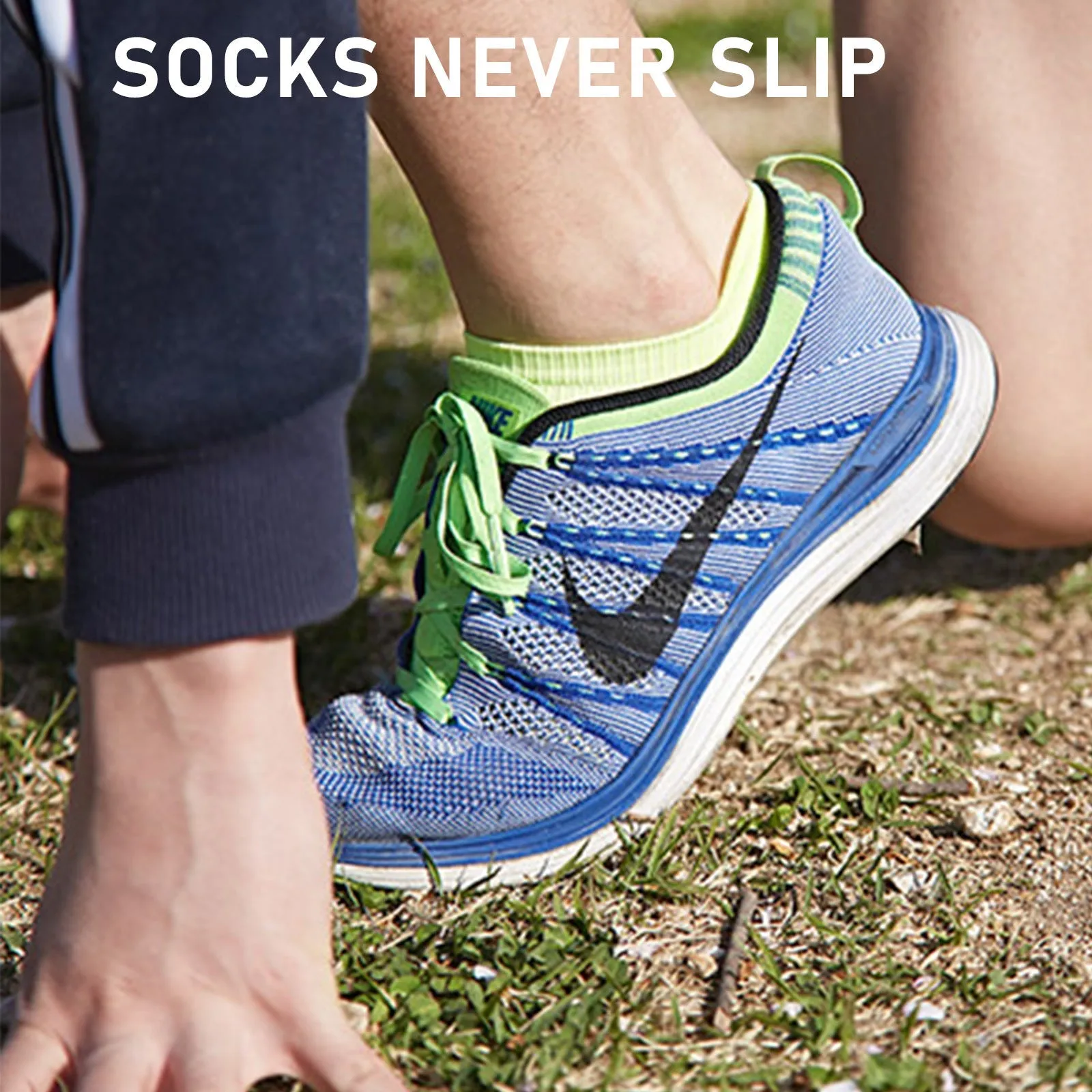Seamless Sport Sneakers Socks Non-Slip Heel Tab Multi-Colour Medium Pack of 4