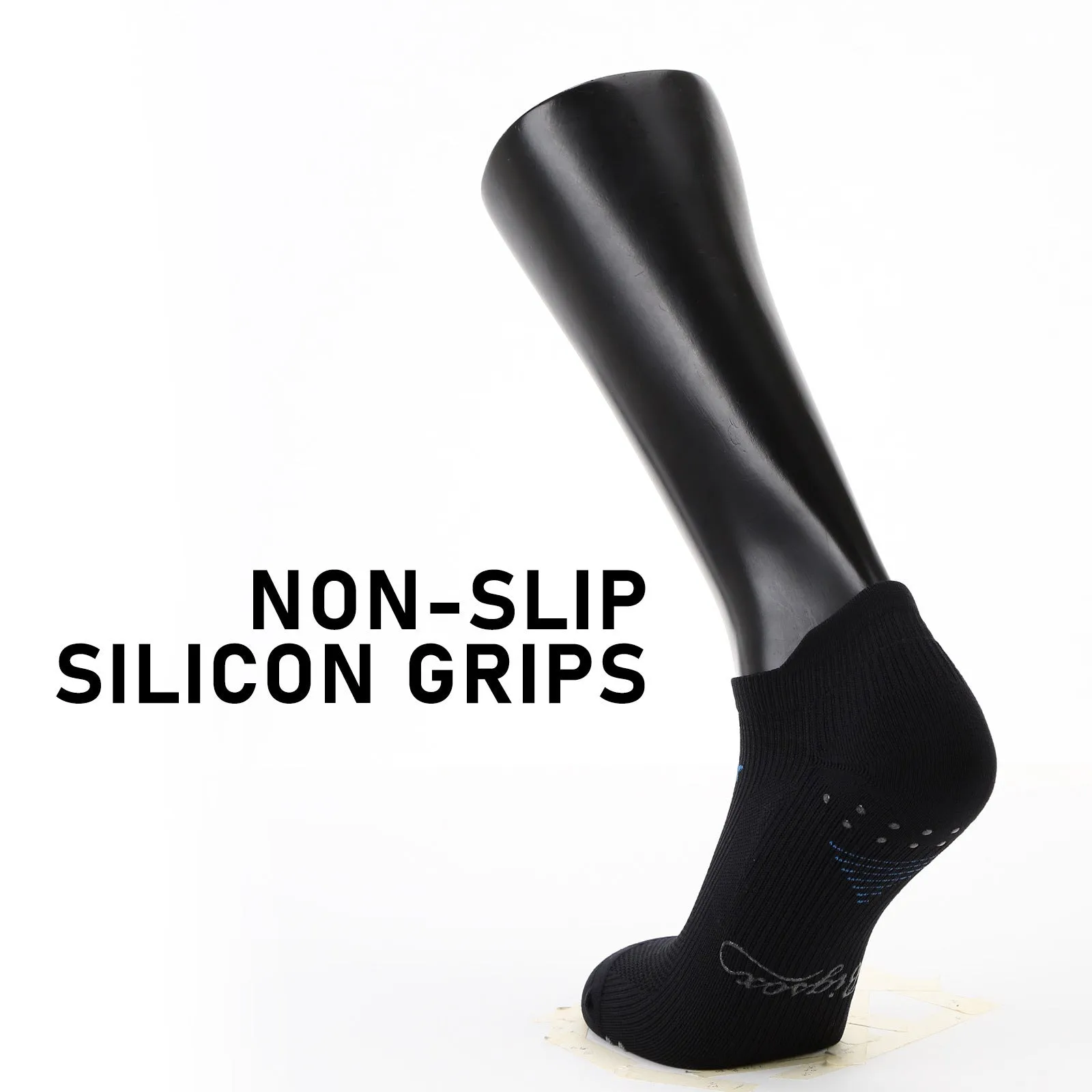Seamless Sport Sneakers Socks Non-Slip Heel Tab Multi-Colour Medium Pack of 4