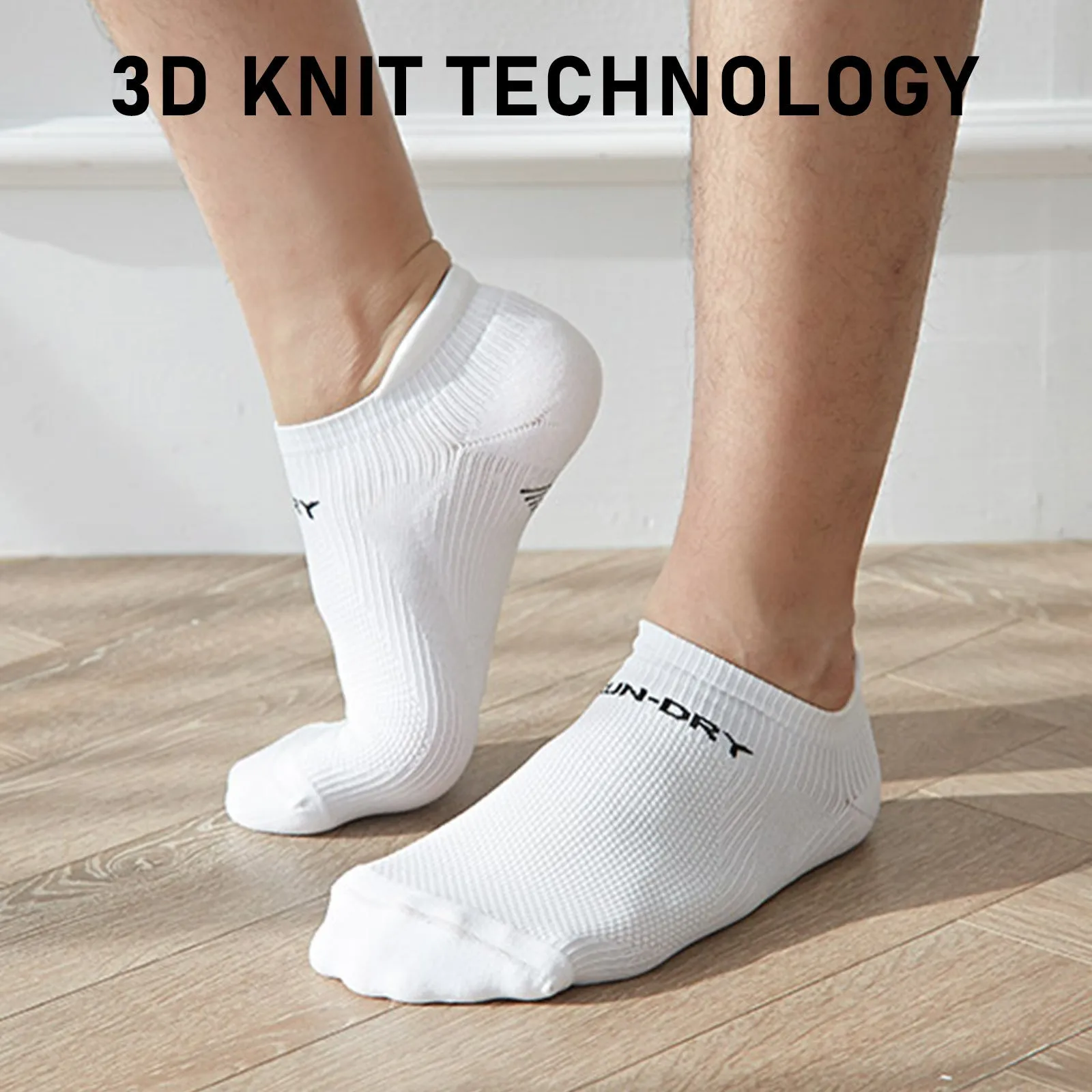 Seamless Sport Sneakers Socks Non-Slip Heel Tab Multi-Colour Medium Pack of 4