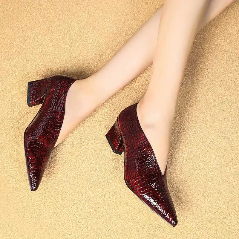 Serpatura Slip-On Business Heels