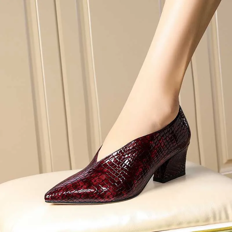 Serpatura Slip-On Business Heels