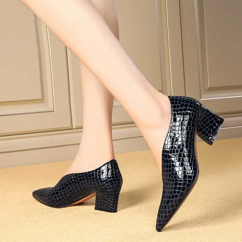 Serpatura Slip-On Business Heels