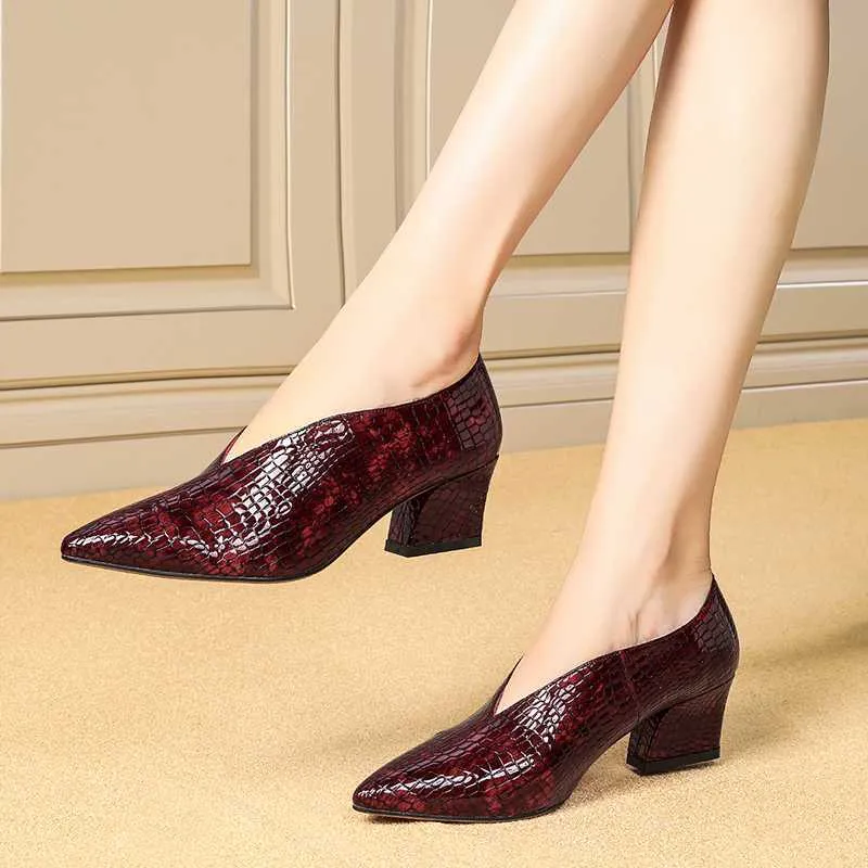 Serpatura Slip-On Business Heels