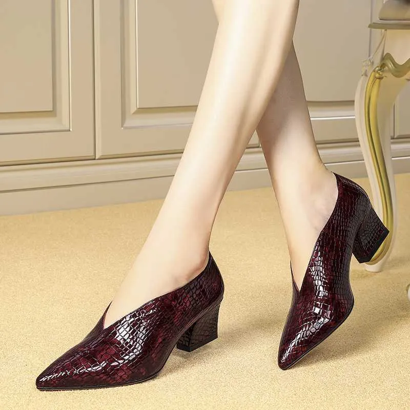 Serpatura Slip-On Business Heels