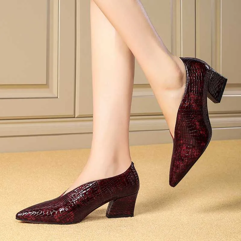 Serpatura Slip-On Business Heels