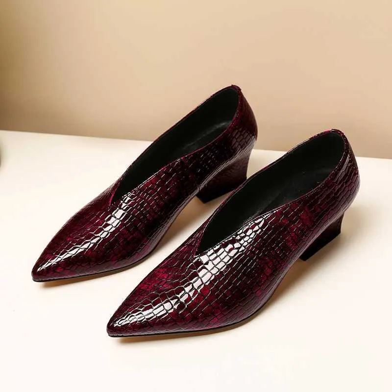Serpatura Slip-On Business Heels
